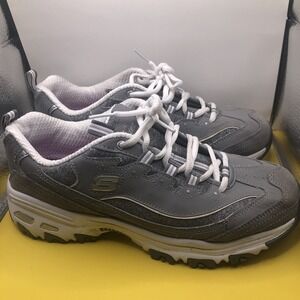 Skechers D'lites Women's Size 8.5 Gray / White